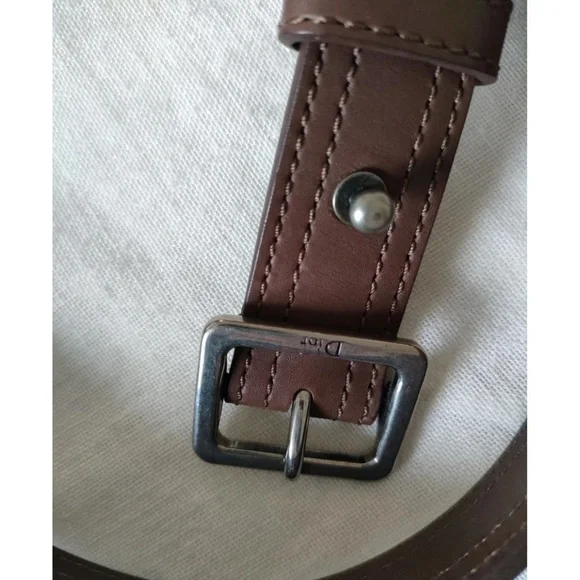 Dior Brown Leather Belt
